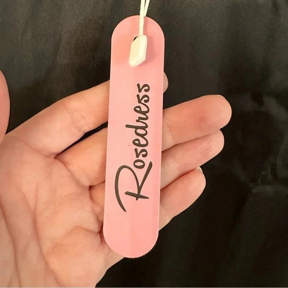 Rosedress Women's Black V-Neck Lace Satin Slip Dress with Straps Size M NWT - Picture 7 of 14